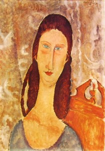 Testa di Jeanne Hébuterne,  cm 55 x 38, Proprietà privata, Francia.